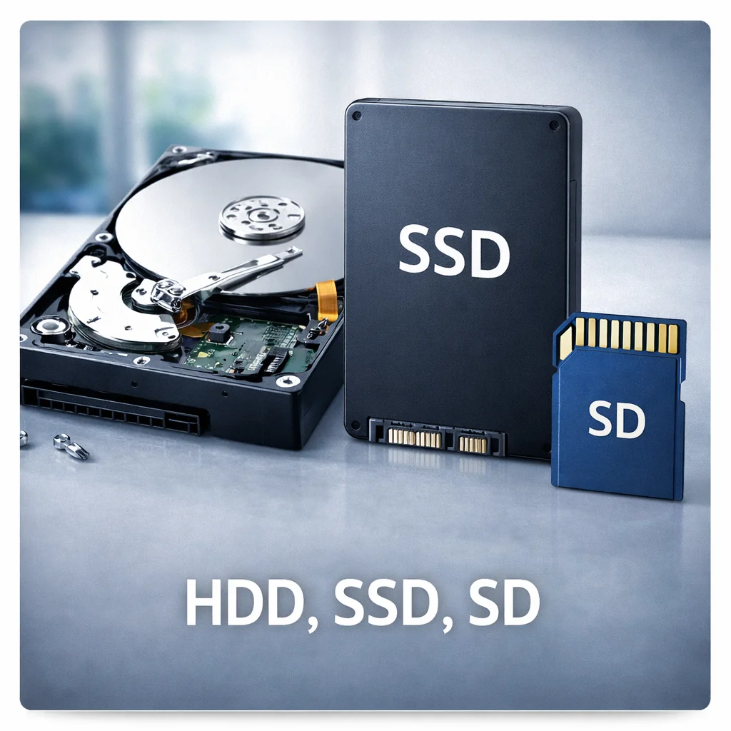 HDD/SSD/SD